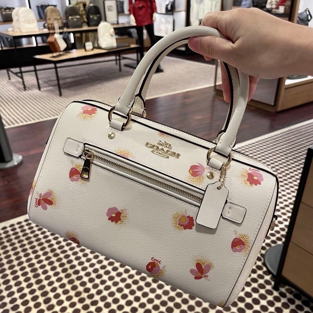 Coach Rowan Satchel With Pop Floral Print